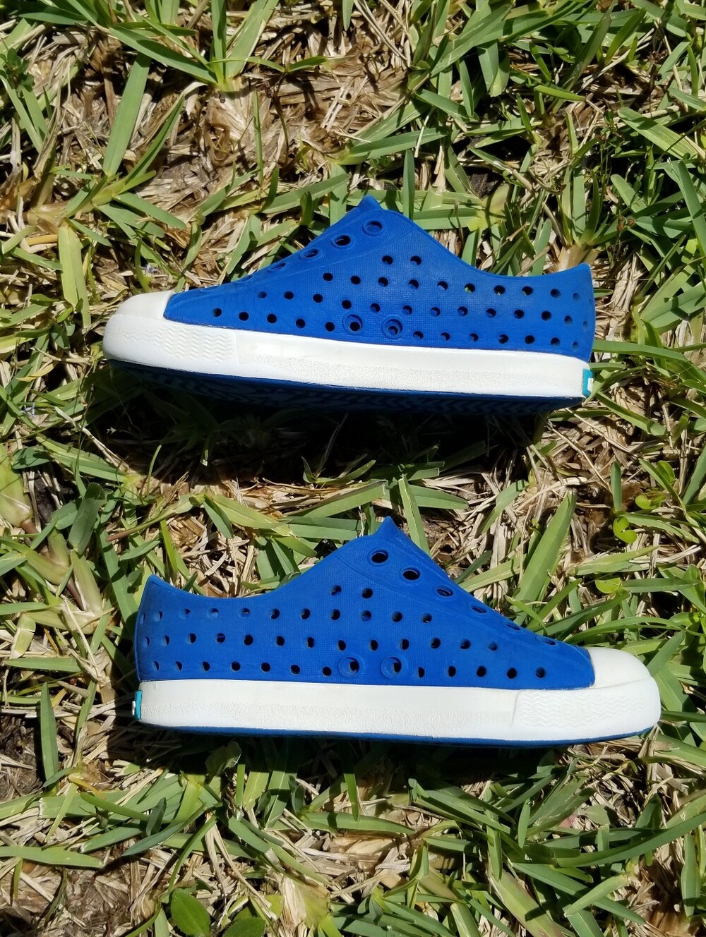 Native Jefferson Slip On Blue and White Shoes Size C7